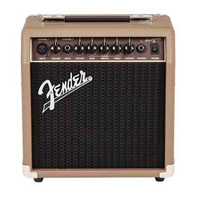 Fender Acoustasonic 15 120V 15 Watt Acoustic Guitar Amplifier (Brown and Wheat) image 5