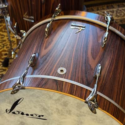 USED/EXCELLENT Sonor Vintage Series 3-piece Drum Set in Rosewood Semi Gloss - 14x22, 8x13, 14x16 with Virgin Bass Drum image 3