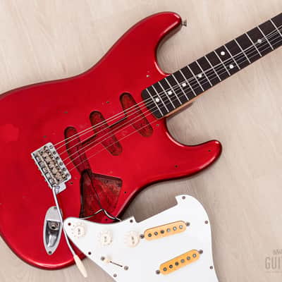 1991 Fender Order Made Stratocaster '62 Vintage Reissue Candy Apple Red + Headstock, Japan MIJ Fujigen image 22