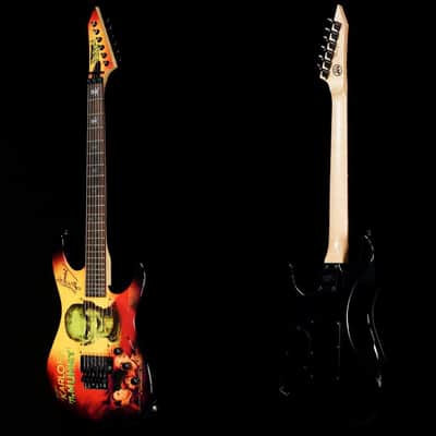 ESP Custom Shop Kirk Hammett Signature KH-2 Karloff Mummy Graphic Rare 1997 image 6