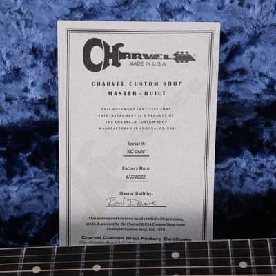 Charvel Custom Shop Surfcaster Masterbuilt Red Dave Satin Black image 10