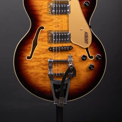 Gretsch G5655T-QM Electromatic Center Block Jr. Quilt Semi-hollowbody Electric Guitar - Sweet Tea image 1
