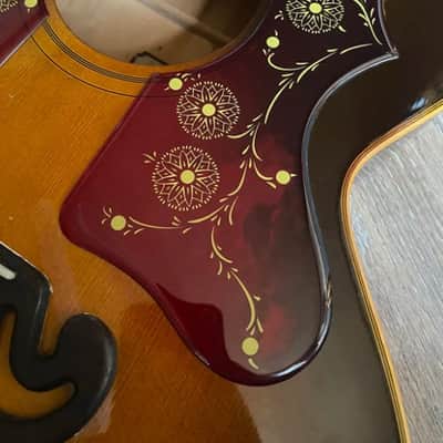 J200 vintage style right hand BIG RED pickguard HANDCRAFT image 2