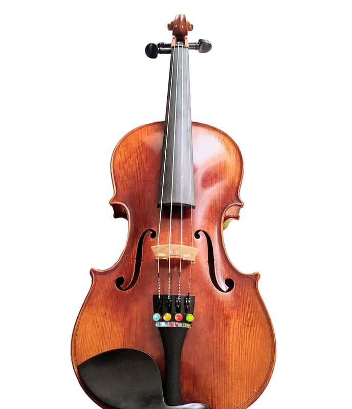 Rozannas violins Lumina 4/4 Violin Outfit, Color Coded Crystal Fine Tuners 2025 - Varnish image 1