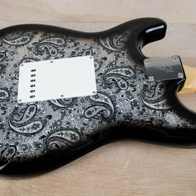 Fender Limited Stratocaster Black Paisley 2025 Black Paisley '69 Reissue Japan MIJ w/ Gig Bag, Case Candy image 7