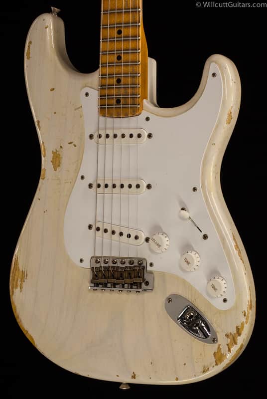 Fender Custom Shop 1954 Heavy Relic Stratocaster® White Blonde Limited (455) image 1