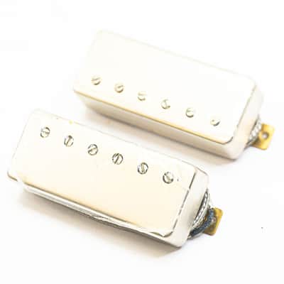 Mini Humbucker Pickup Set – Neck & Bridge – Satin Nickel (Korea-Made, New) image 4