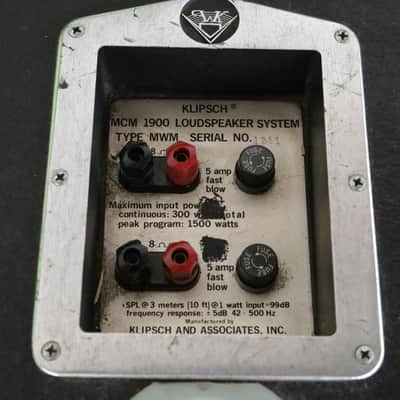 Klipsch MCM MSM 1900 Loudspeaker PA System Altec 291-16B Leland Sklar #37951 image 16