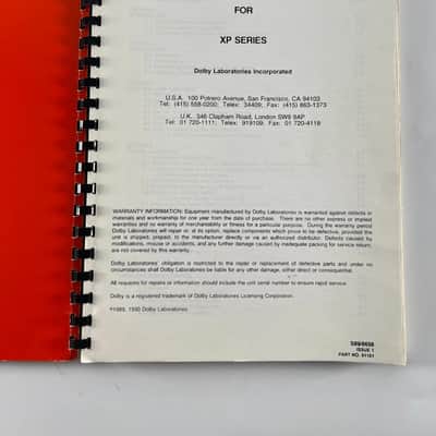 Dolby XP Series Users' Manual image 4