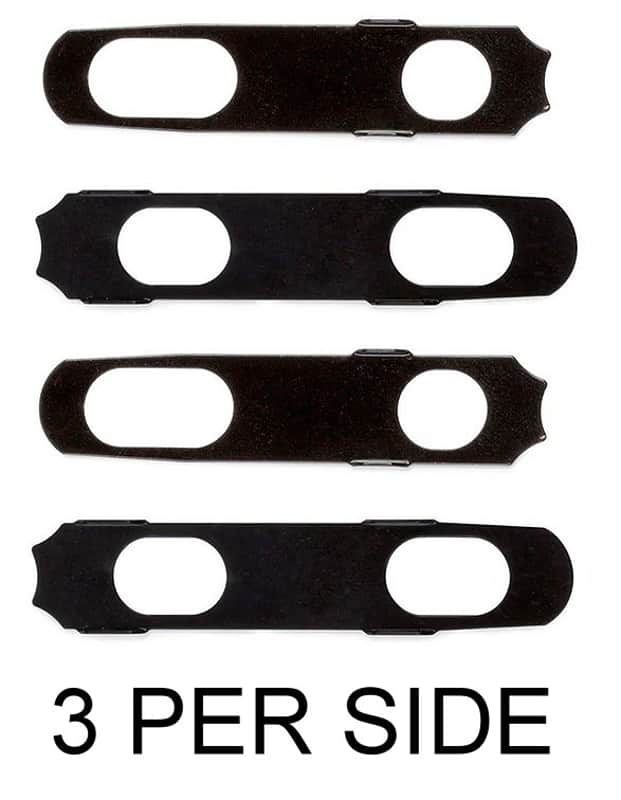 Hipshot® Universal Mounting Plate Kit~For 3 Per Side Tuners~Black~USA~Brand New image 1