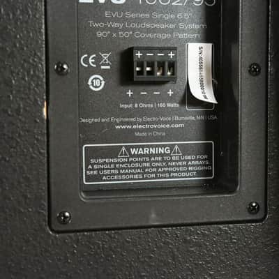 Electro-Voice (EV) EVU-1062/95 6.5" 2-Way Passive Loudspeaker (PAIR) CG012EH image 7