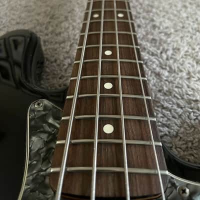 Fender Standard Jazz Bass Vintage 1995 Black Pearloid MIM 4-String Bass Guitar image 8