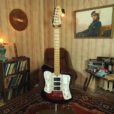 Formanta Style USSR Electric Guitar Built In Tone Bender Soviet Germanium Fuzz image 1