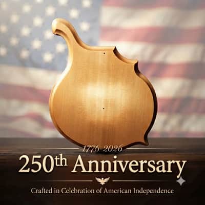 AMERICA 250 promo - Weymann® USA MADE Celestial Solid Body Electric Replacement body image 3