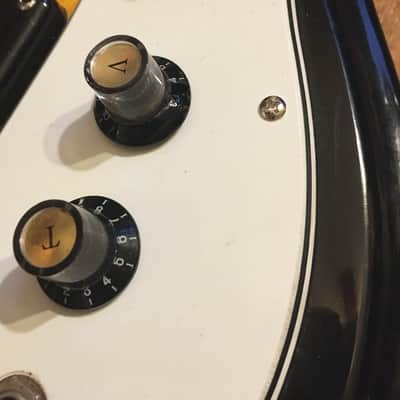Vintage early 70's Univox Hi-Flier Bass Sunburst with Fitted Hard Case image 7