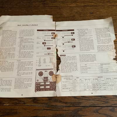 TEAC A- 2340 4 CHANNEL SIMUL SYNC STEREO TAPE DECK MANUAL/BOOKLET- MAKE OFFER! image 5