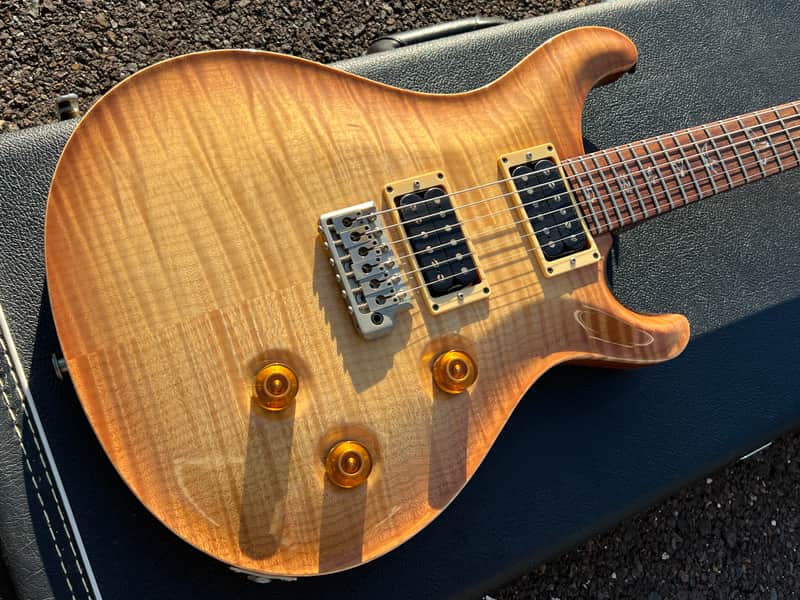 2008 Paul Reed Smith Custom 24 10 top tremelo light sunburst image 1