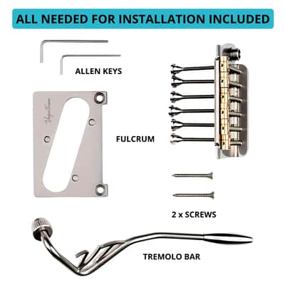 Vega-Trem VT2 Teletrem Classic Telecaster Guitar Tremolo Bridge For Tele Easy Installation image 3
