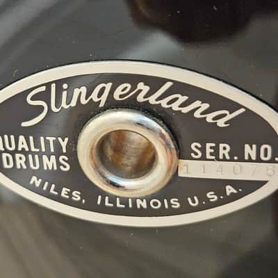 70s Slingerland 16 x 16 Floor Tom Black Wrap 16x16 - Maple outer ply image 21