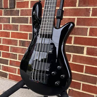 Spector NS Ethos HP 5-String, Solid Black Gloss, EMG 40DC Pickups, Darkglass Tone Capsule, Gig Bag image 4