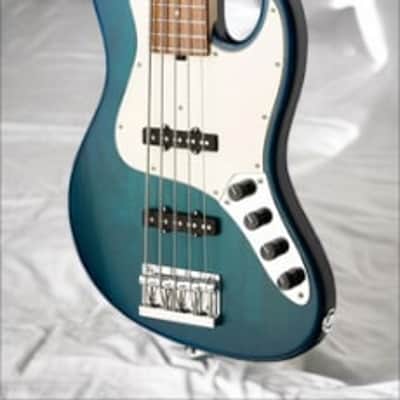 Sadowsky MetroLine 21-Fret Vintage J/J Bass-Red Alder Body-5 String-Bora Blueburst Transparent Satin image 4