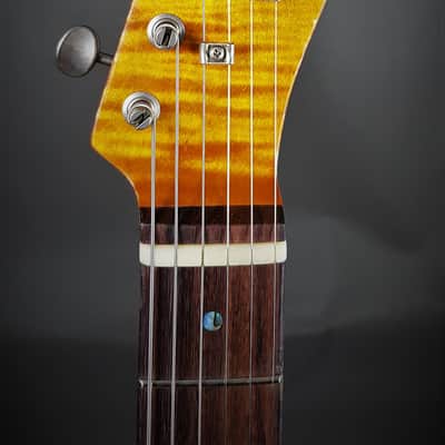Manuel Ali Guitars Custom Thinline Relic 2020 relic black image 8