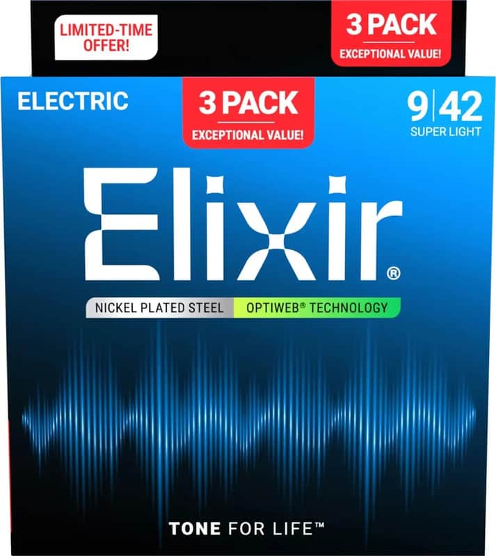 Elixir Opti Electric SL 3-Pk image 1