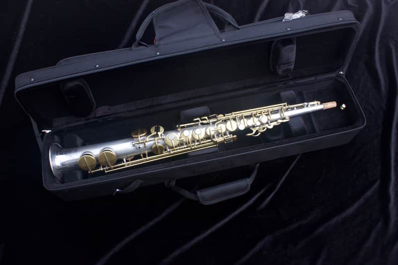 Martin Handcraft Phase III Soprano Sax - 1928 - Silver plated body, gold washed bell, gold plated keywork image 1