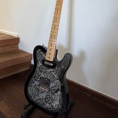 Fender MIJ Limited Telecaster MN Black Paisley 2020-2025 image 7