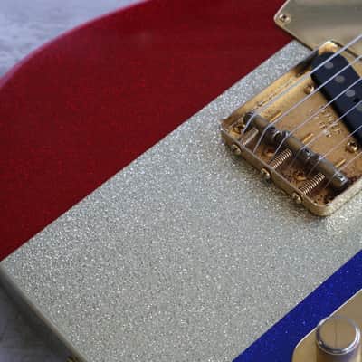 2024 Fender Limited Edition Buck Owens Telecaster (Red Silver & Blue Sparkle) image 4