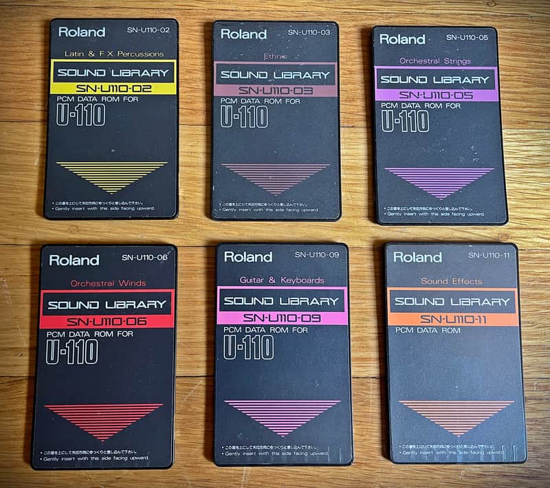6 Roland U-110 PCM Data Sound Expansion Card Lot [see video] | Reverb