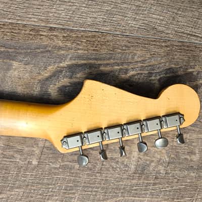 MyDream Partcaster Custom Built - Baryton JM Aged White Over Sunburst Asyllum image 10