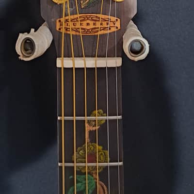 Blueberry NEW IN STOCK Handmade Acoustic Guitar Grand Concert Butterfly image 4