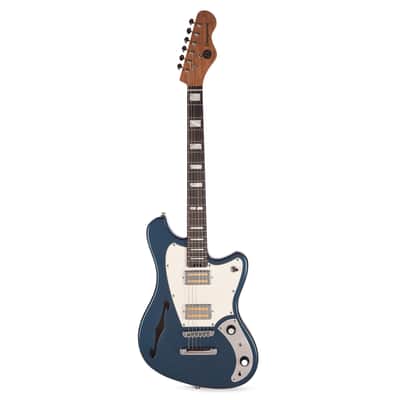 Orangewood Del Sol Standard Chambered Offset Electric Guitar Hermosa Blue image 4