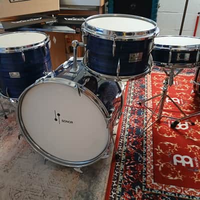 Sonor Rare 1960 Tear Drop - Chicago Blue Ripple image 2