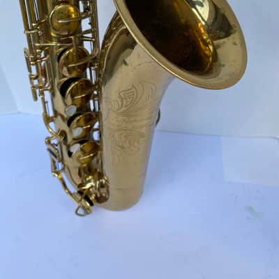 Vintage Silvertone Tenor Saxophone with Mouthpiece, Hard Case – Ready to Play 🎷 image 15
