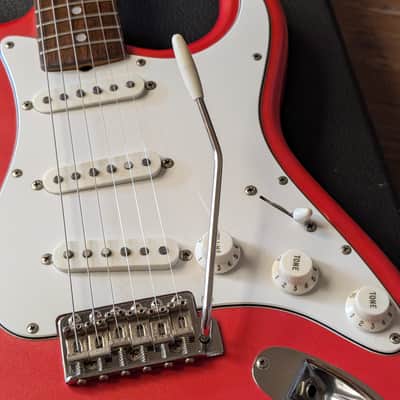 1984 Tokai Goldstar Sound TST-55 Electric Guitar Vintage RARE Pearl Pink Metallic All Original image 4