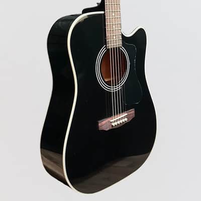 Guild D-140CE Dreadnought Acoustic Electric Guitar - Black image 2
