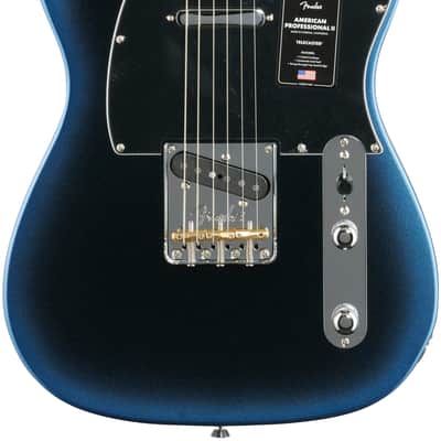 Fender American Pro II Telecaster Electric Guitar, Rosewood Fingerboard (with Case), Dark Night image 2