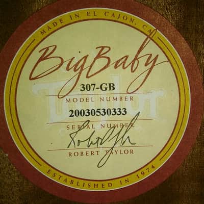 Taylor Big Baby Acoustic (circa 2003) -- Made in USA -- w/ Taylor bag image 10