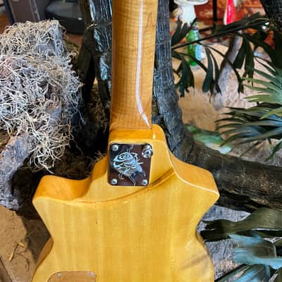 Custom Built Ray Gun J5 Obeche / Maple Burl body Maple / Ebony Neck DiMarzio PUs image 16