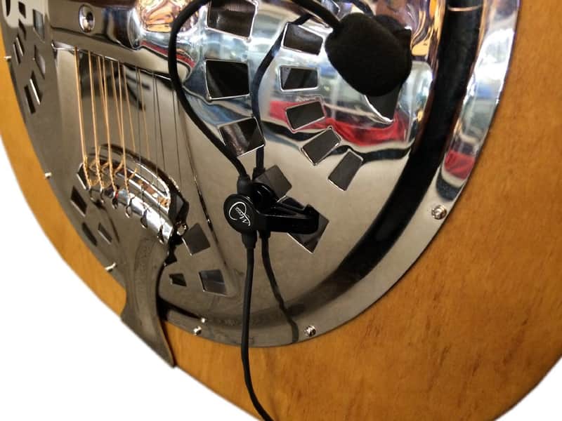 "THE FEATHER" REGAL RESONATOR GUITAR PICKUP with FLEXIBLE MICRO-GOOSE NECK by Myers Pickups image 1