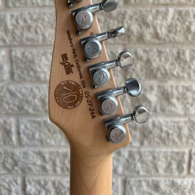 Tom Anderson Guitarworks Li'l Angel 2024 - Quilt Top Fire Wake Surf image 5