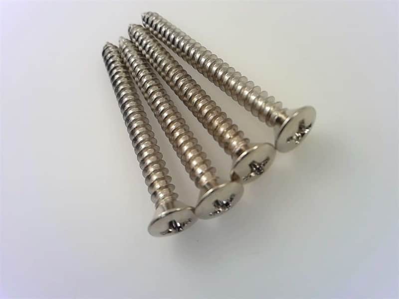 True Custom Shop® Nickel Neck Plate Mounting Screws for Fender Bass and Guitars image 1