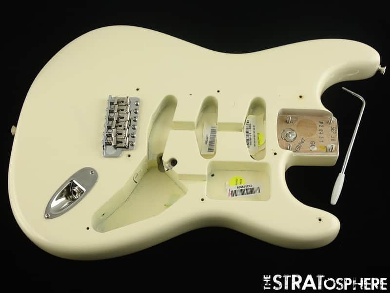 American Fender CLAPTON Strat BODY & HARDWARE USA Stratocaster Olympic White image 1