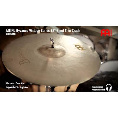 Meinl Byzance Vintage Sand Thin Crash Cymbal 18 image 2