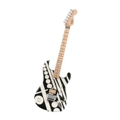 EVH Striped Electric Guitar - Satin Crop Circled image 4