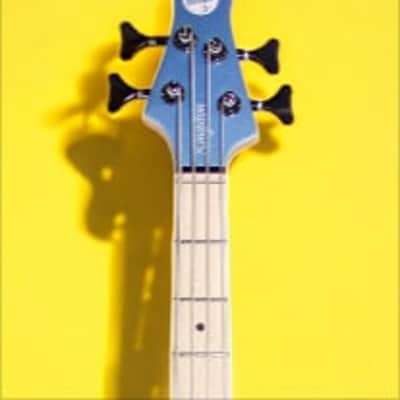 MTD Kingston Kingston LK4 Lake Placid Blue Gloss, Maple Fretboard image 4