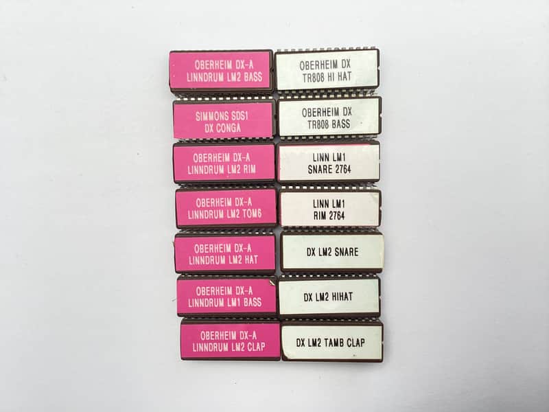 Complete Custom EPROM Drumkit Sets For The Oberheim DX (Choice of 115 Drumkits) image 1