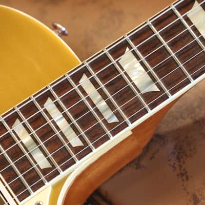 2022 Gibson Custom Shop Les Paul Standard '57 Historic Reissue Electric Guitar Goldtop Gloss + COA OHSC image 8